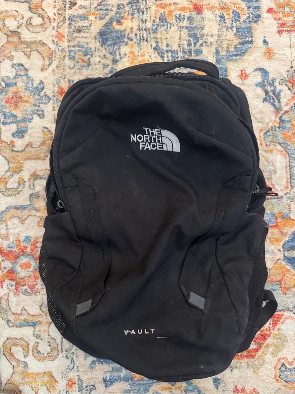 The North Face Vault Backpack Black Laptop School Travel Hiking Bag